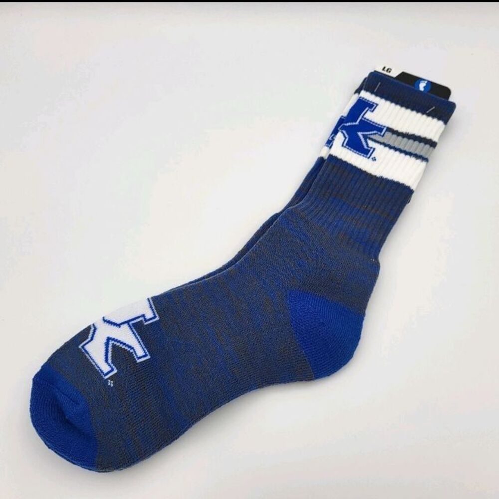 Kentucky Wildcats NCAA For Bare Feet (2) Knit Dress & (2) Crew Socks Men's Large - Picture 6 of 10